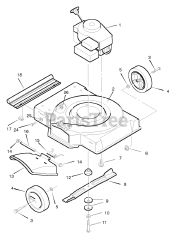 Murray 20224B - Murray 20" Walk-Behind Mower (1998) Mower Housing Assembly