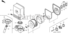 Honda GD410 VAA (GPA) - Honda Engine, Made in Japan (SN: GPA-1000001 - GPA-1021879) AIR CLEANER