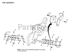Electrolux/AYP 8933 - Electrolux/AYP Tiller TINE ASSEMBLY
