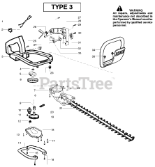 Weed Eater GHT 225 LE - Weed Eater Hedge Trimmer, Type 3