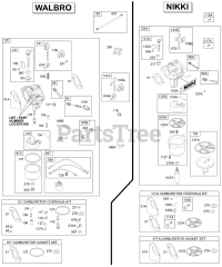 Briggs & Stratton 310777-0102-E1 - Briggs & Stratton Vertical Engine Carburetor, Overhaul Kits