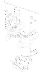Toro 75213 - Toro 60" TimeCutter HD MyRide Zero-Turn Mower (SN: 400000000 - 401999999) Body Styling and Fuel Tank Assembly