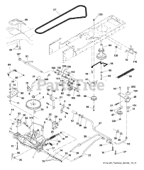 Poulan PO 17542 LT (960180004-01) - Poulan Lawn Tractor (2011-08)