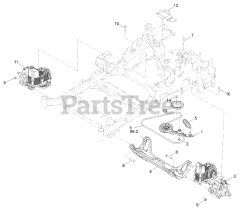Exmark LZE751CKA524A2 - Exmark 52" Lazer Z E-Series Zero-Turn Mower, Kawasaki FX (SN: 404314159 - 406294344) (Rev B) (2019) Hydraulic Assembly