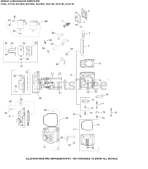 Kohler ECV630-3012 - Kohler Command PRO EFI Engine, Basic Version, 19hp, 14.2kW 04 CylinderHead/Breather