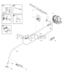 Murray 1697117-A - Murray 25.4cc String Trimmer Shaft Group