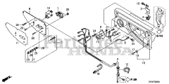 Honda EP2500CX 1 ACH (EAHC) - Honda Generator, Made in China (SN: EAHC-1000001 - EAHC-9999999) CONTROL PANEL (ACH,AH)