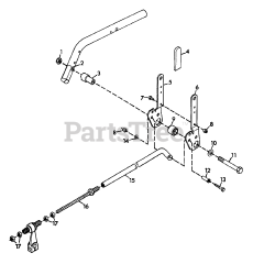 Gravely 985053 (5260) - Gravely Walk-Behind 2-Wheel Tractor, 8hp, Electric Start (SN: 000101 & Above) Gear Shift Control