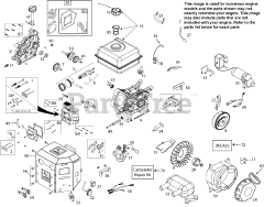 Ariens 08200424 - Ariens Sno-Tek 208cc Engine Engine 08200424