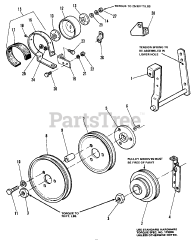 Simplicity 7010 (1690334) - Simplicity 42" Garden Tractor, 10hp Transmission Brake, Drive, &amp; Control Group (7010 &amp; 7016)