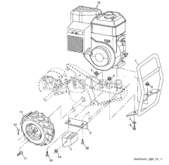Poulan Pro PR RT850 (960920013-04) - Poulan Pro Tiller (2010-02)