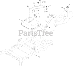 Toro 77285 (2000) - Toro 60" Z Master Zero-Turn Mower (SN: 418100000 - 999999999) Fuel Assembly