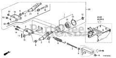 Honda HS1336 I A (SBAJ) - Honda 36" Snow Blower, Made in Japan (SN: SBAJ-5000001 - SBAJ-9999999) TENSIONER ARM