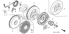 Honda GD410 VAA (GPA) - Honda Engine, Made in Japan (SN: GPA-1000001 - GPA-1021879) FLYWHEEL