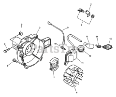 Echo GT-2000 R - Echo String Trimmer (Type 1E) Ignition, Fan Case