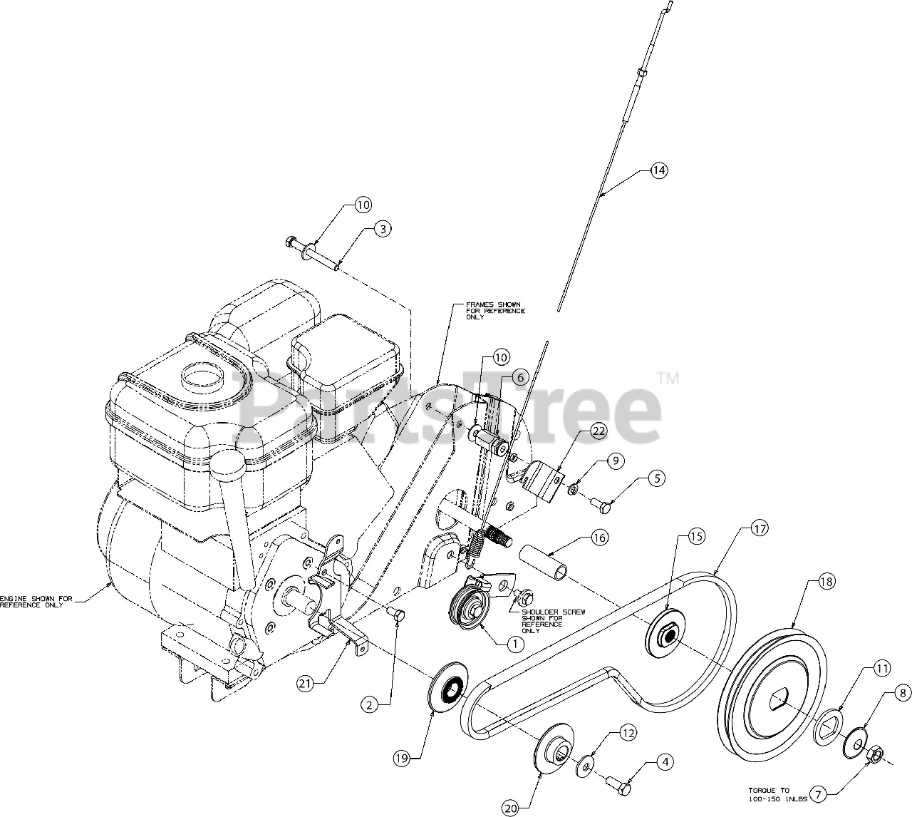 Craftsman 247.299342 (21A34M8799) Craftsman Tiller (2017) Drive