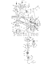 MTD 14AI808H718 - MTD Pro Garden Tractor (2004) PTO Frame, Electric &amp; Battery