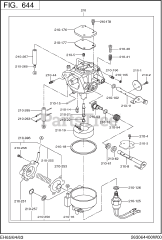 Subaru Robin EH650VC0040 (EH65) - Subaru Robin Engine 640 Carburetor