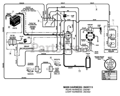 Murray 385000x68A - Murray 38" Lawn Tractor (2004) Electrical System