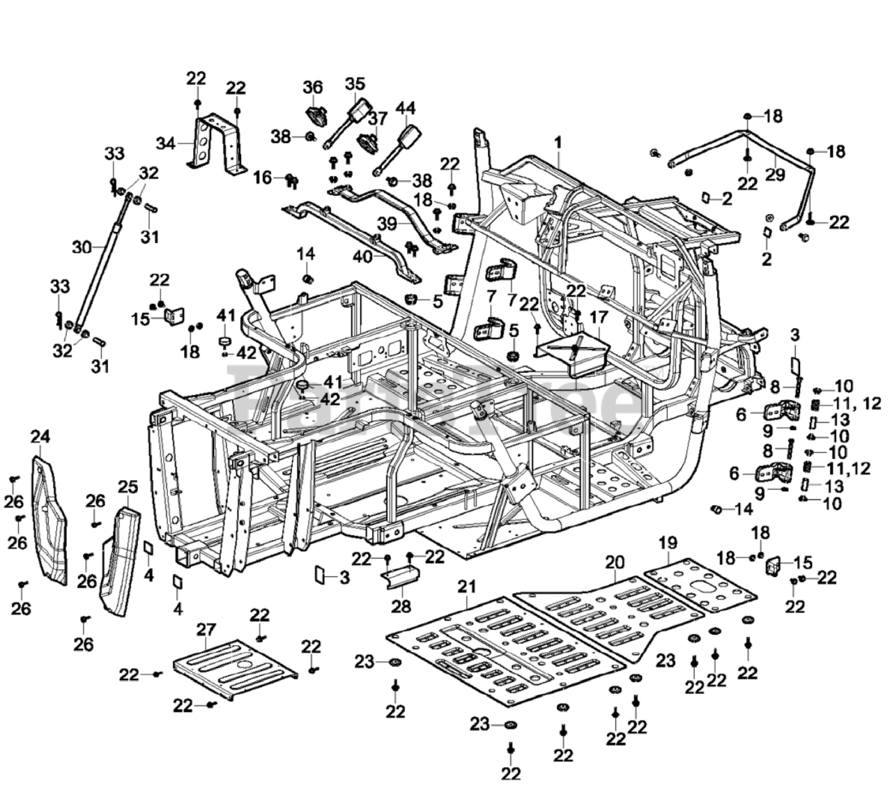 Cub Cadet Challenger 750 EPS Yellow (37AYCCKK710) Cub Cadet 4x4