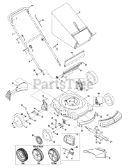MTD 11A-439S204 - MTD Gold Walk-Behind Mower (2009) (Ace Hardware)