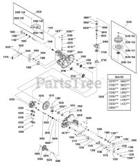 Yard King MT 175420 H (2691200-00) - Yard King 42" Lawn Tractor, 17.5hp (2013) Transmission SERVICE PARTS - Hydro-Gear T2-CCHE-4X3B-1LX1 (1736637)