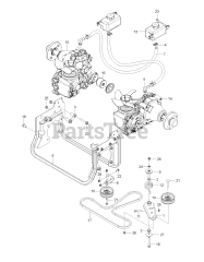 Husqvarna Z 560x (967678901-00) - Husqvarna 60" Zero-Turn Mower (2017-09) HYDRAULIC PUMP - MOTOR