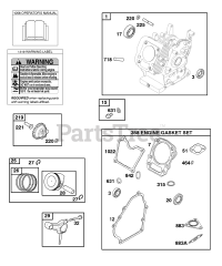 Briggs & Stratton 86432-0135-E1 - Briggs & Stratton Horizontal Engine