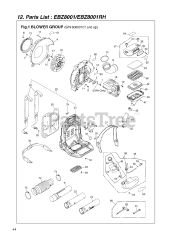 RedMax EBZ 8001 - RedMax Backpack Blower (SN: 60600101 - 61206883)