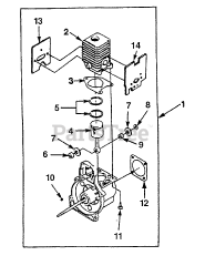 Homelite PSE 3000 (UT-20610-A) - Homelite Edger Engine Internals