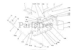 Toro 79262 - Toro 42" Snow Thrower for 260 Series Tractors (SN: 059000001 - 059999999) (1995)