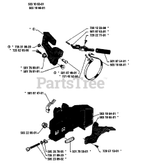 Husqvarna 40 - Husqvarna Chainsaw (1986-12) Chain Brake Assembly