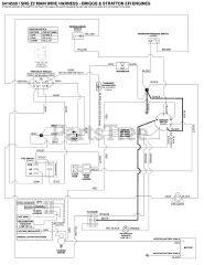 Ferris SRS Z2 (5901465) - Ferris SRS Z2 Series 52" Stand-On Mower, 28hp Briggs & Stratton Electrical Schematic - Ignition Grounding Circuit S/N: 2017576822 &amp; Below