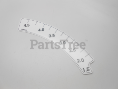 Toro E653140 Deck Height Decal, Outer - image 1