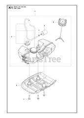 Husqvarna 525 LS - Husqvarna Brush Cutter (2013-03) FUEL TANK