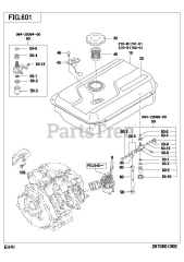 Subaru Robin EH410D66040 (EH41) - Subaru Robin Engine 601 Fuel &amp; Lubricant