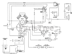 Gravely 987060 - Gravely Lawn Tractor, 16hp, Without Hydraulic Lift (SN: 000101 & Above) WIRING DIAGRAM - BRIGGS ENGINES