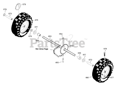 Murray 629108x61E - Murray 29" Snow Thrower (2004) Wheels