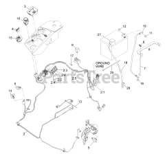 Exmark LZS801KA524 - Exmark 52" Lazer Z S-Series Zero-Turn Mower, Kawasaki FX801V (SN: 313000000 - 313999999) (2013) Electrical Assembly