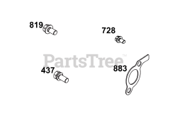 Briggs & Stratton 386447-0472-B5 - Briggs & Stratton Horizontal Engine Exhaust Group