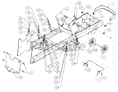 Cub Cadet 2135 (13A-214F100) - Cub Cadet Garden Tractor (SN: 326006 & Above) Frame and Drawbar