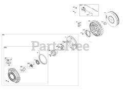 Briggs & Stratton 356442-0126-B5 - Briggs & Stratton Horizontal Engine Flywheel, Ignition, and Starter Group