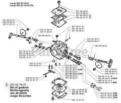 Husqvarna 362 SPECIAL - Husqvarna Chainsaw (1999-11) Carburetor Parts (Walbro HD-6 B &amp; HD-12 B EPA)