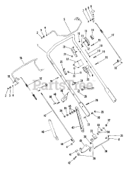 Ariens 911019 (LM 21 SE) - Ariens 21" Self-Propelled Walk-Behind Mower, 5hp Tecumseh (SN: 017301 - 024499)