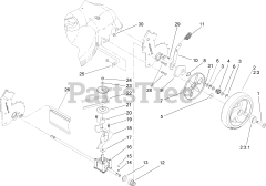 Toro 20013 - Toro 22" Recycler Walk-Behind Mower (SN: 230000001 - 230999999) (2003) Rear Axle and Transmission Assembly