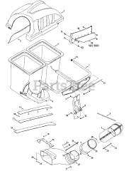 Cub Cadet 19A70011 (19A70011100) - Cub Cadet Twin Rear Bagger att General Assembly