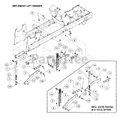 Cub Cadet 2135 (13A-214F100) - Cub Cadet Garden Tractor (SN: 326006 & Above) Implement Lift Hanger