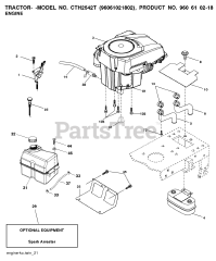 Husqvarna CTH 2542 T (960610218-02) - Husqvarna Lawn Tractor (2009-03) ENGINE