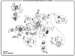 Ryobi RY 80544 (090079247) - Ryobi Pressure Washer Figure B Mfg. No. 090079247