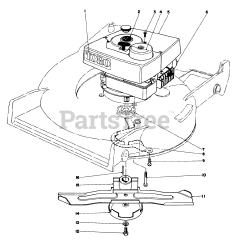 Toro 20735 - Toro Walk-Behind Mower (SN: 000000001 - 000999999) (1980) Engine Assembly